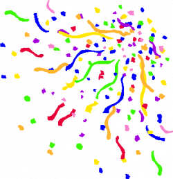 Streamers and confetti clipart 5 - WikiClipArt