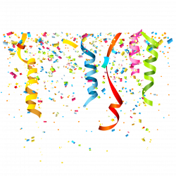 Party Confetti Birthday Clip art - Confetti streamers vector ...