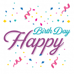 Happy Birthday Lettering, Happy, Birthday, Birth PNG and Vector for ...