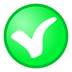 OnlineLabels Clip Art - Green Confirm Icon