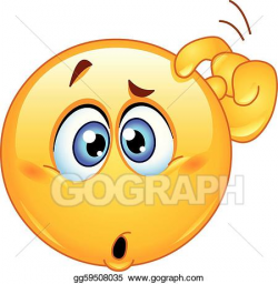 Confused Face Clip Art - Royalty Free - GoGraph