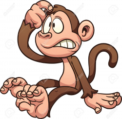 Confused Monkey Clipart