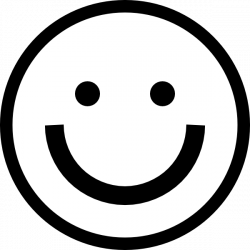 Smiley Face Black and White Clipart transparent PNG - StickPNG