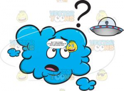 Quizzical And Intrigued Cloud Seeing A Ufo Emoji