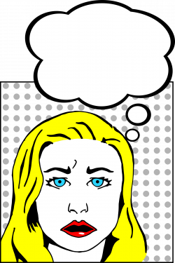 Clipart - Worried Woman
