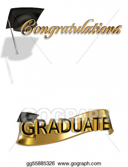 Stock Illustration - Graduation congratulations clip art ...