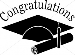 Congratulations Grads Black and White Clip art | Christian ...