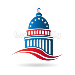 Capitol building patriotic logo clip art. America Center of Politics ...