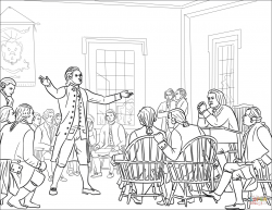 The First Continental Congress coloring page | Free ...