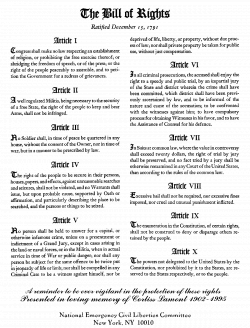 GIF image of The Bill of Rights (66,023 bytes). | social studies ...