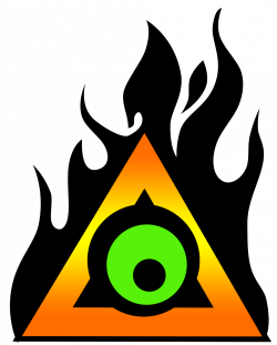 illuminati #icon #vector #tattoo #eye_of_horus #eye #pyramid #flames ...