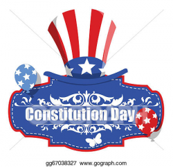 Vector Clipart - Uncle sam hat - constitution day. Vector ...