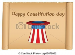 Vector - Constitution Day Vector Banner - stock illustration ...