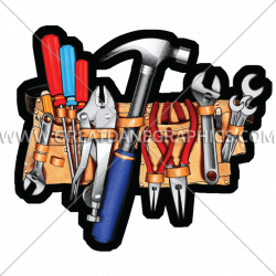 Handy Tool Belt | Production Ready Artwork for T-Shirt Printing