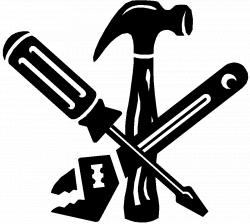 28+ Collection of Construction Tools Clipart Black And White | High ...