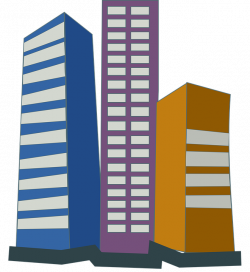 Building clipart cartoon - Pencil and in color building clipart cartoon