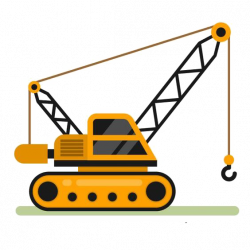 Crane Architectural engineering Clip art - Flat crane 564*564 ...