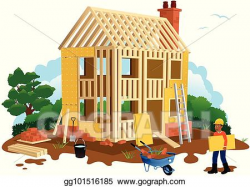 Vector Art - House building. Clipart Drawing gg101516185 ...