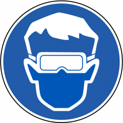 Wear Eye Protection Label J6501 - by SafetySign.com