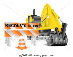 Stock Illustrations - reconstruction concept on white. Stock ...