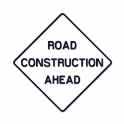 Better Of Construction Sign Clipart Black And White | Letters Format