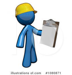 Contractor Clipart #1080871 - Illustration by Leo Blanchette