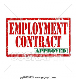 Vector Stock - Employment contract-stamp. Clipart ...
