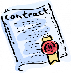 Legal Agreement Contract - Vector Image