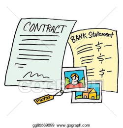 Vector Art - legal evidence contract documents. Clipart ...