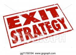 Clipart - Exit strategy words stamp escape way out plan ...