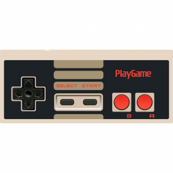 Clipart - Video Game - NES Controller