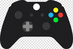 Black game controller illustration, Joystick Xbox 360 Game ...