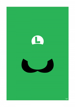 Super Mario's Minimalist Series - Luigi | Jobs | Pinterest | Luigi