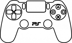 28+ Collection of Ps4 Controller Drawing Outline | High quality ...