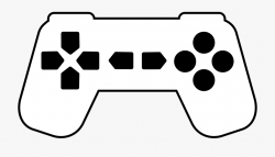 Gaming Clipart Video Game - Game Controller Silhouette Png ...