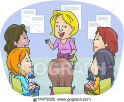 EPS Vector - Female counseling. Stock Clipart Illustration ...