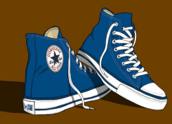 Converse All Stars Trainers illustration | Adorable Clip Art ...