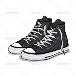 Black Gumshoes | Shoes | Hip hop shoes, Shoes clipart, Star ...