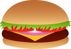 Hamburger clipart cheeseburger - Pencil and in color hamburger ...