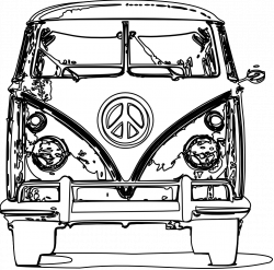 VW Bus Coloring Page | Printables | Pinterest | Vw bus, Vw and Vw ...