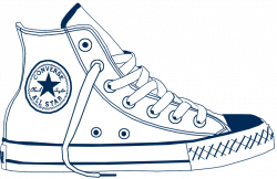 Converse shoes clipart clipart images gallery for free ...