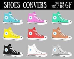Converse clipart, shoes vector clipart, Sneakers Clipart ...