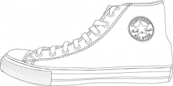 Converse Outline by TheConverseClub on Clipart library ...
