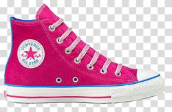 Converse, pink and white Converse All Star high-tops ...