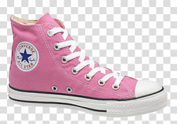 Converse s, unpaired pink Converse All-Star high-top shoe ...