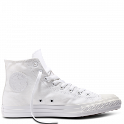 Custom Converse White Mono High Tops – Relentless