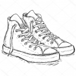 Converse Sketch at PaintingValley.com | Explore collection ...