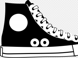 Black Converse Clip art, Icon and SVG - SVG Clipart