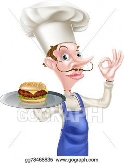 EPS Illustration - Burger chef perfect sign. Vector Clipart ...