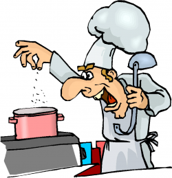 Busy Cook in a Kitchen 984x872 - Clip Art Library